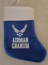 Load image into Gallery viewer, AIR FORCE CHRISTMAS STOCKING
