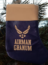 Load image into Gallery viewer, AIR FORCE CHRISTMAS STOCKING
